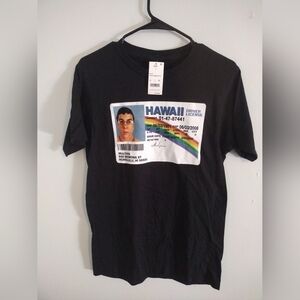 Nwt Superbad S Size Cotton Black McLovin Drivers License Graphic T Shirt Rare!